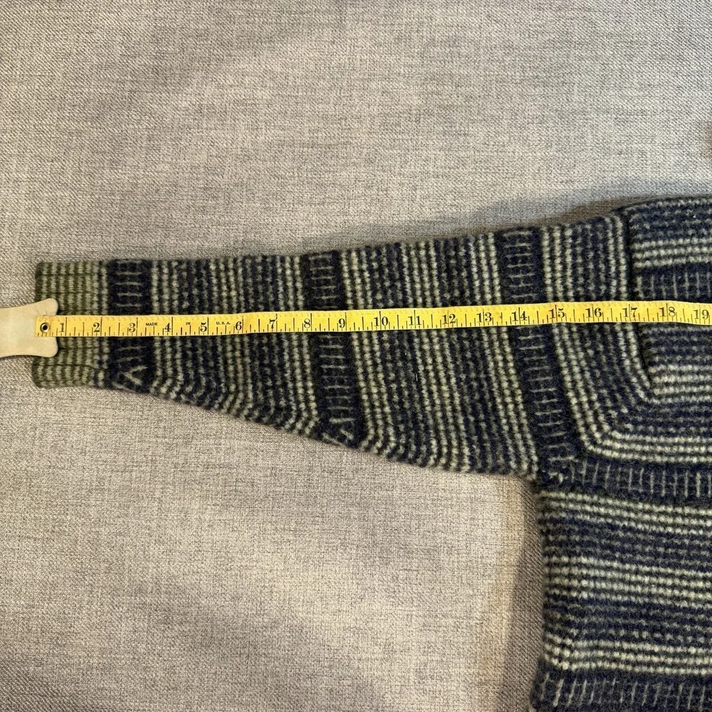 Field Gear Shetland Wool Turtleneck Sweater Mens L Vintage Nordic Striped Fits M